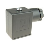 Stekker ISO 6952 rechthoek zwart